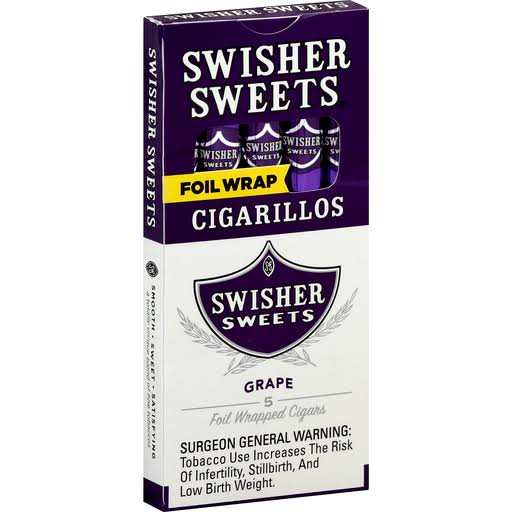 Swisher Sweets Foil Wrapped Cigarillos Grape